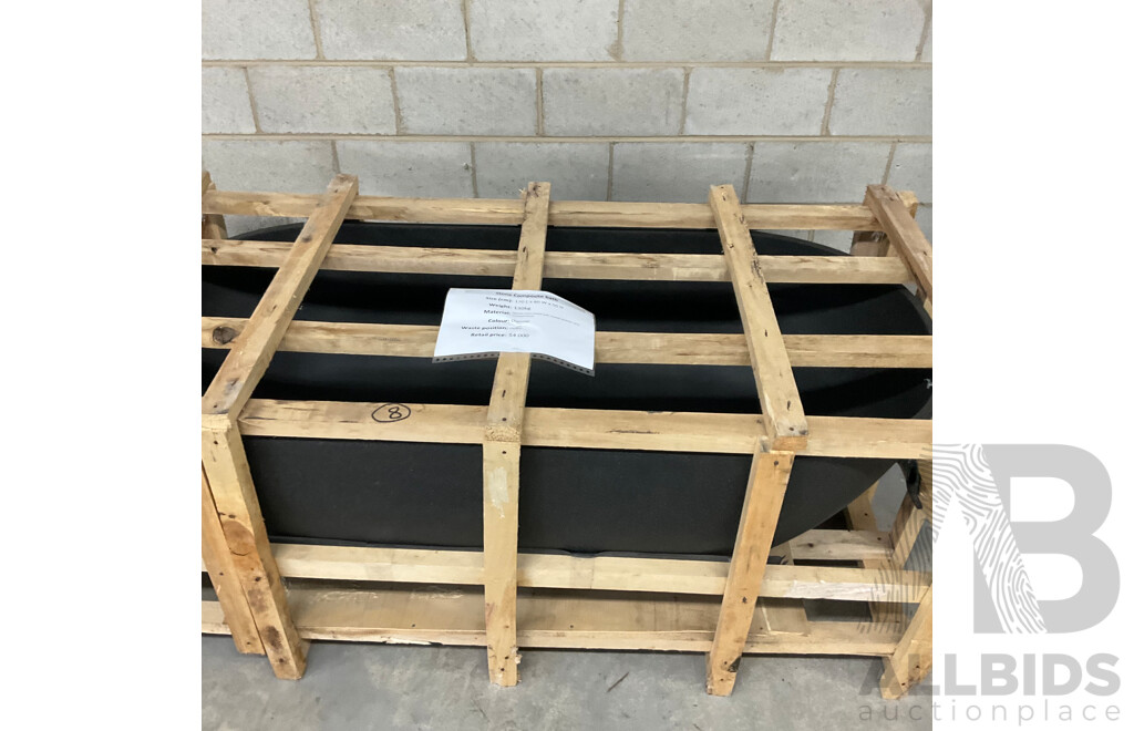 Stone Composite Bath - Charcoal (170L X 80W X 50H ) - ORP $4,000.00