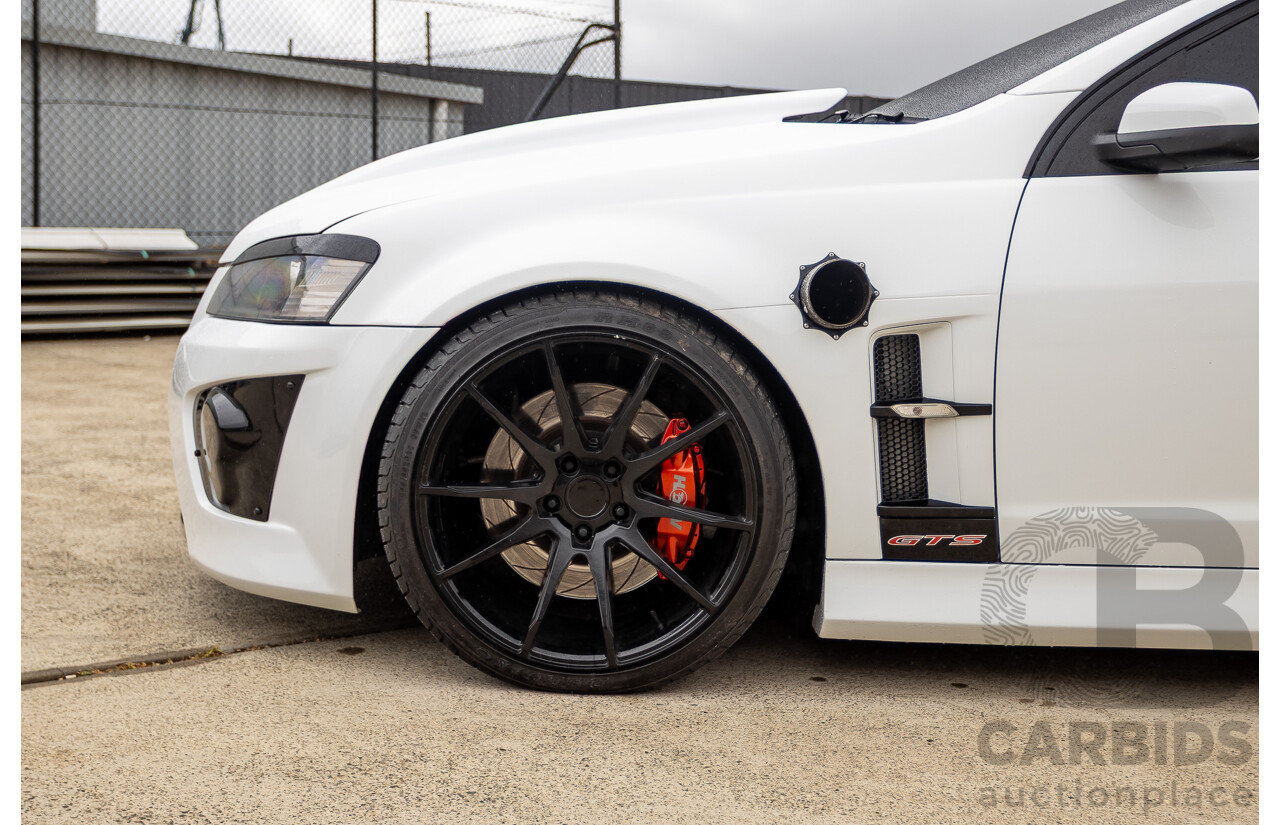 6/2009 Holden Special Vehicles HSV VE GTS MY08 Upgrade Build Number #960 4d Sedan White Turbocharged V8 1100hp+