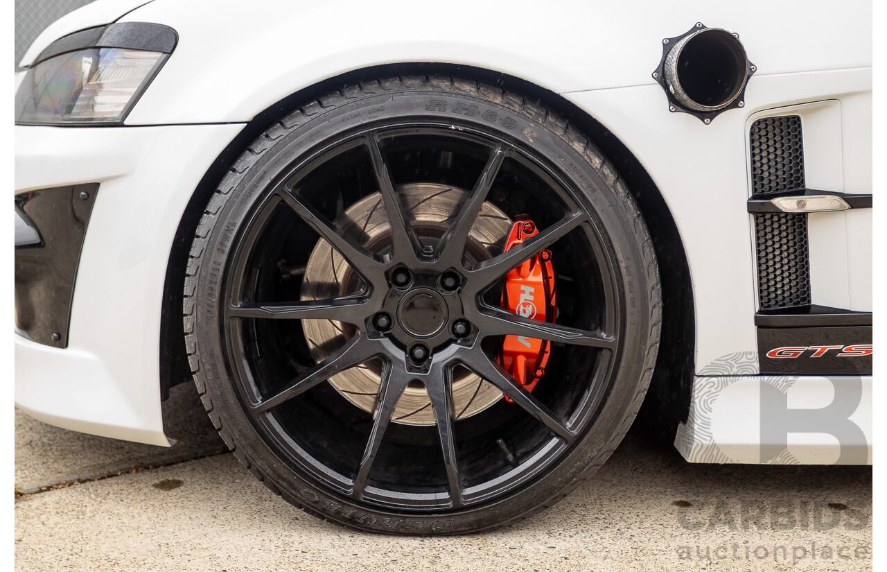 6/2009 Holden Special Vehicles HSV VE GTS MY08 Upgrade Build Number #960 4d Sedan White Turbocharged V8 1100hp+