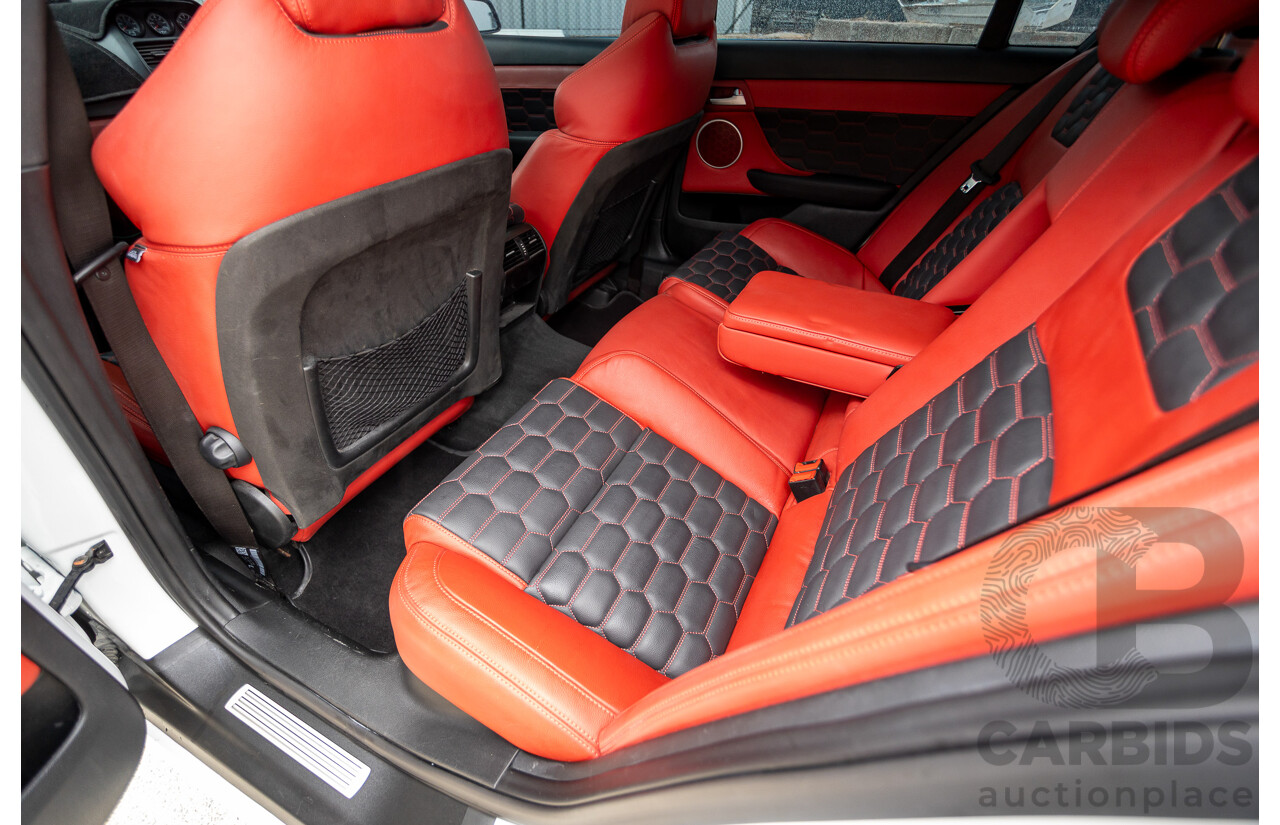 6/2009 Holden Special Vehicles HSV VE GTS MY08 Upgrade Build Number #960 4d Sedan White Turbocharged V8 1100hp+