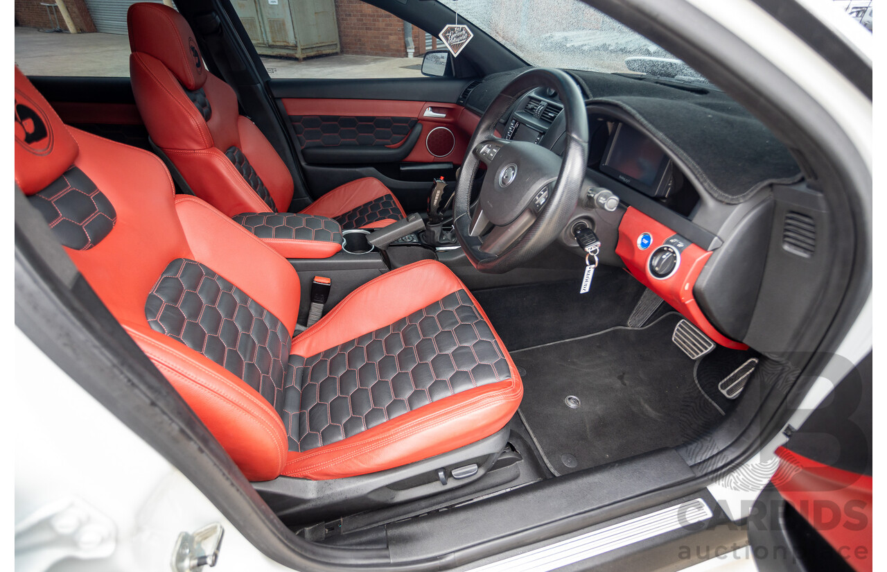 6/2009 Holden Special Vehicles HSV VE GTS MY08 Upgrade Build Number #960 4d Sedan White Turbocharged V8 1100hp+