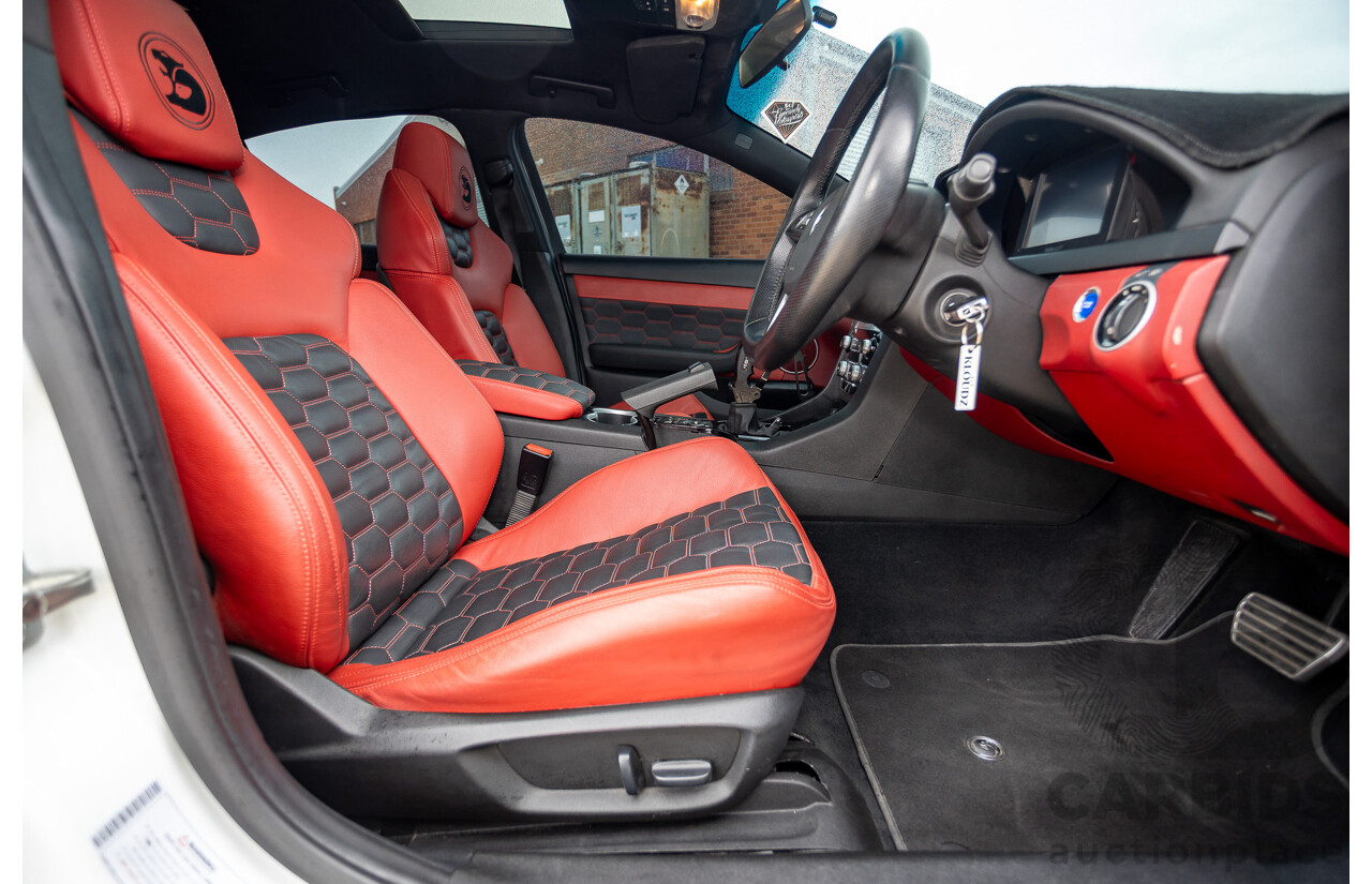 6/2009 Holden Special Vehicles HSV VE GTS MY08 Upgrade Build Number #960 4d Sedan White Turbocharged V8 1100hp+