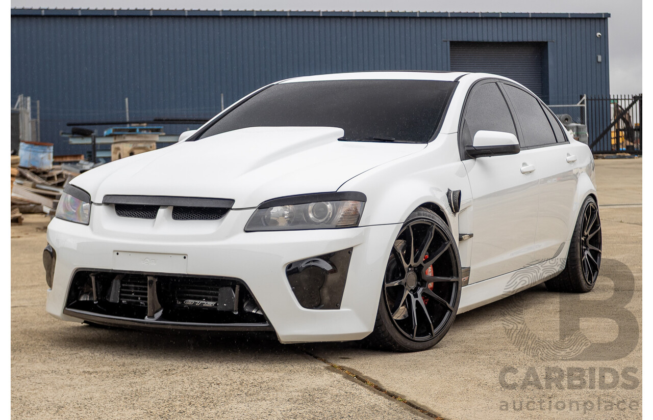 6/2009 Holden Special Vehicles HSV VE GTS MY08 Upgrade Build Number #960 4d Sedan White Turbocharged V8 1100hp+