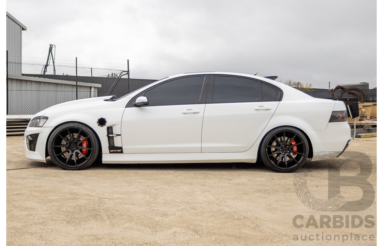 6/2009 Holden Special Vehicles HSV VE GTS MY08 Upgrade Build Number #960 4d Sedan White Turbocharged V8 1100hp+