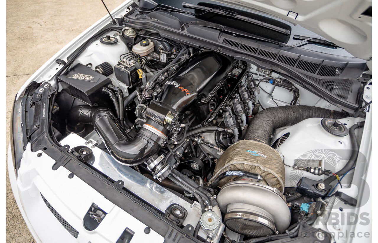 6/2009 Holden Special Vehicles HSV VE GTS MY08 Upgrade Build Number #960 4d Sedan White Turbocharged V8 1100hp+