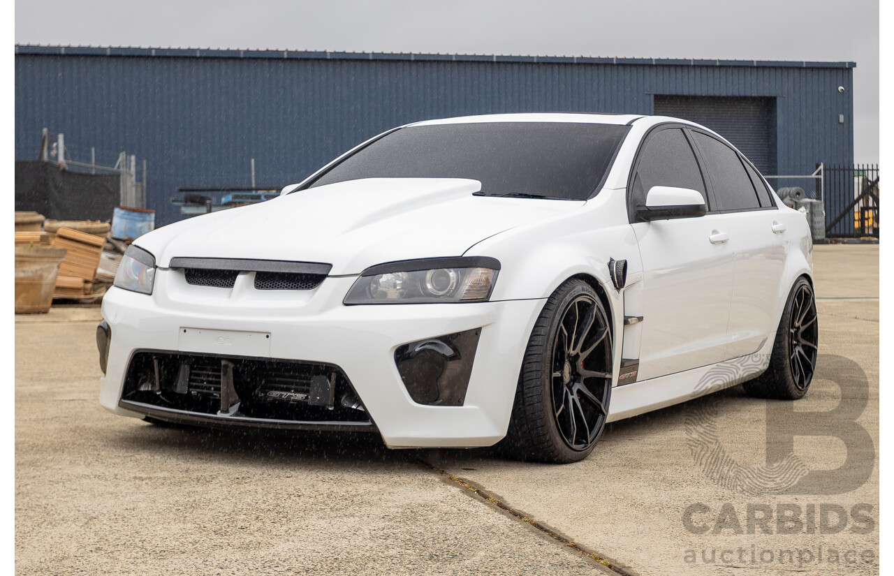 6/2009 Holden Special Vehicles HSV VE GTS MY08 Upgrade Build Number #960 4d Sedan White Turbocharged V8 1100hp+