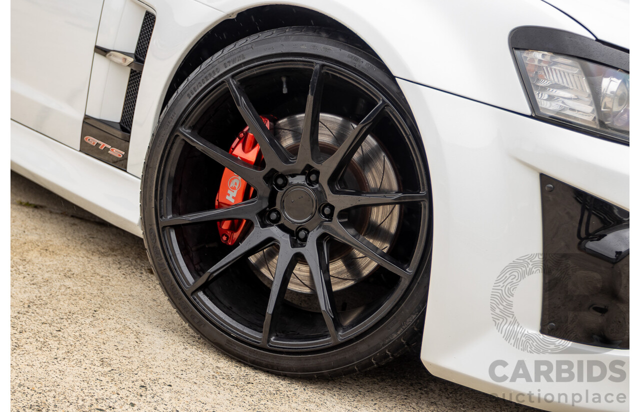 6/2009 Holden Special Vehicles HSV VE GTS MY08 Upgrade Build Number #960 4d Sedan White Turbocharged V8 1100hp+