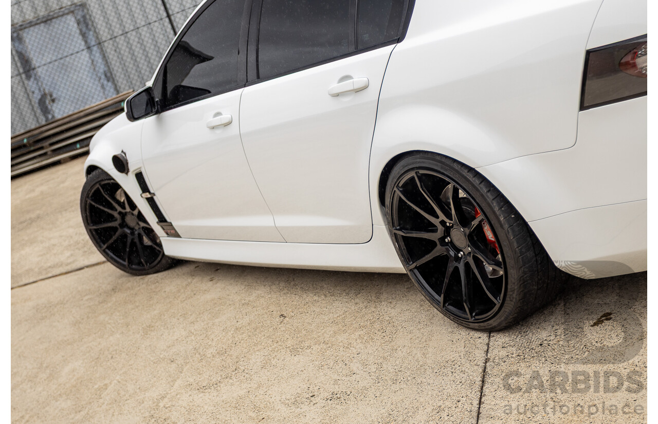 6/2009 Holden Special Vehicles HSV VE GTS MY08 Upgrade Build Number #960 4d Sedan White Turbocharged V8 1100hp+