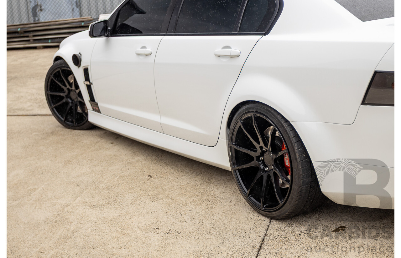 6/2009 Holden Special Vehicles HSV VE GTS MY08 Upgrade Build Number #960 4d Sedan White Turbocharged V8 1100hp+