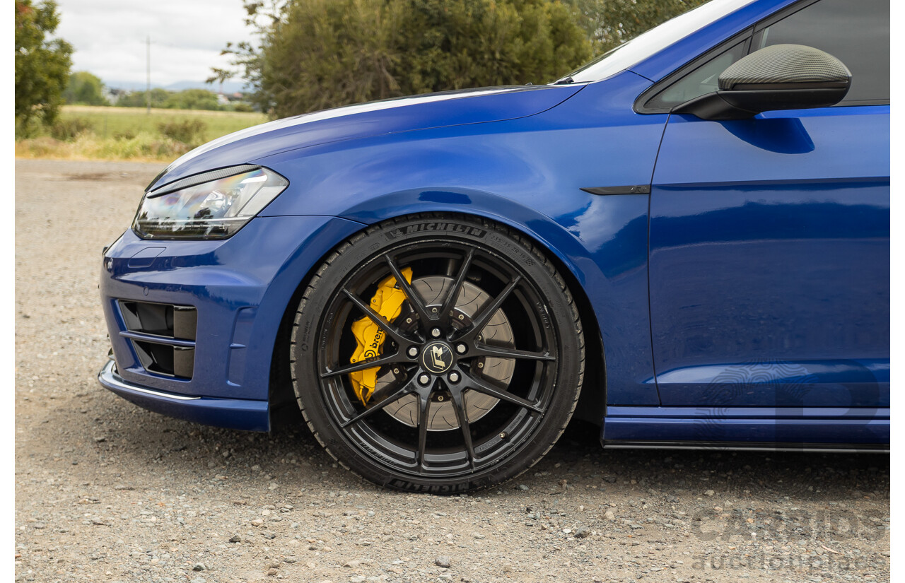 7/2015 Volkswagen Golf R Mk7 (AWD) AU MY15 5d Hatchback Lapiz Blue Metallic Turbo 2.0L - Stage 3 APR