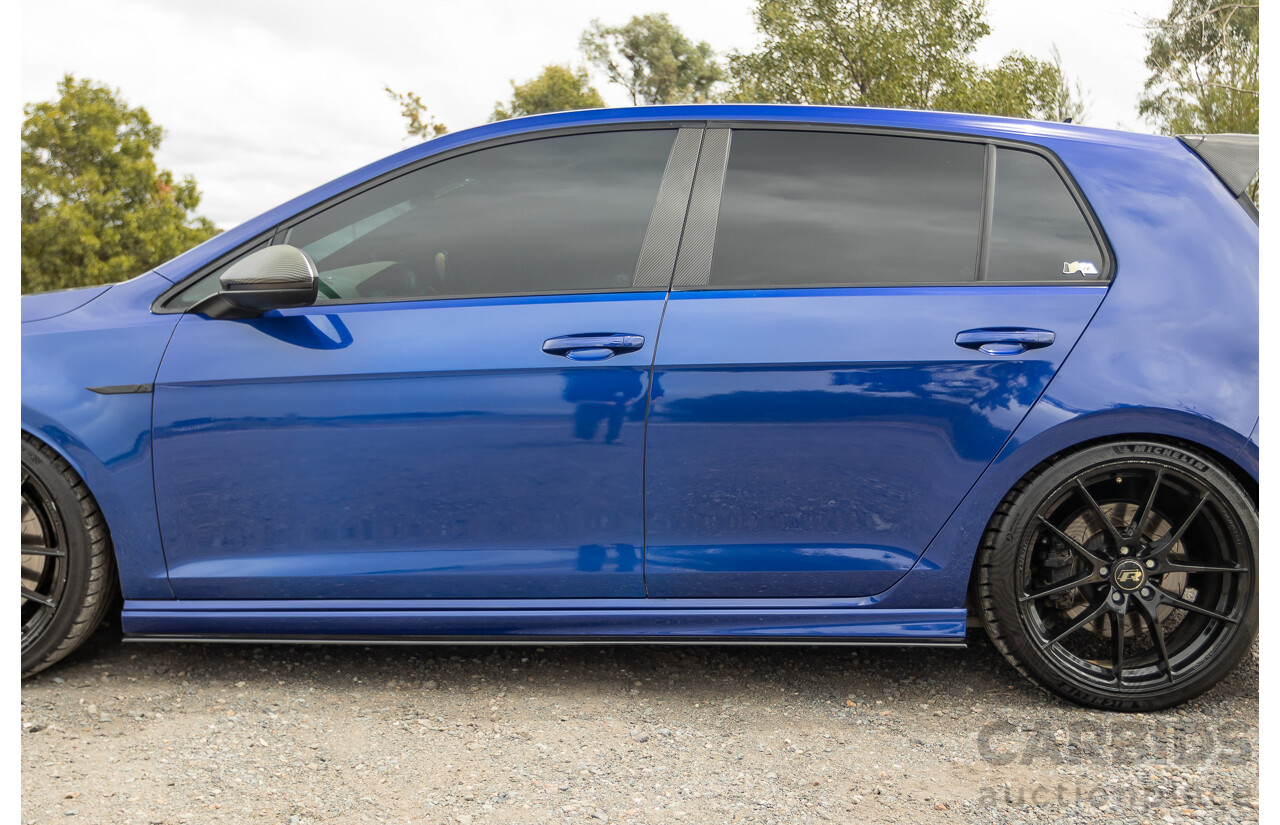 7/2015 Volkswagen Golf R Mk7 (AWD) AU MY15 5d Hatchback Lapiz Blue Metallic Turbo 2.0L - Stage 3 APR