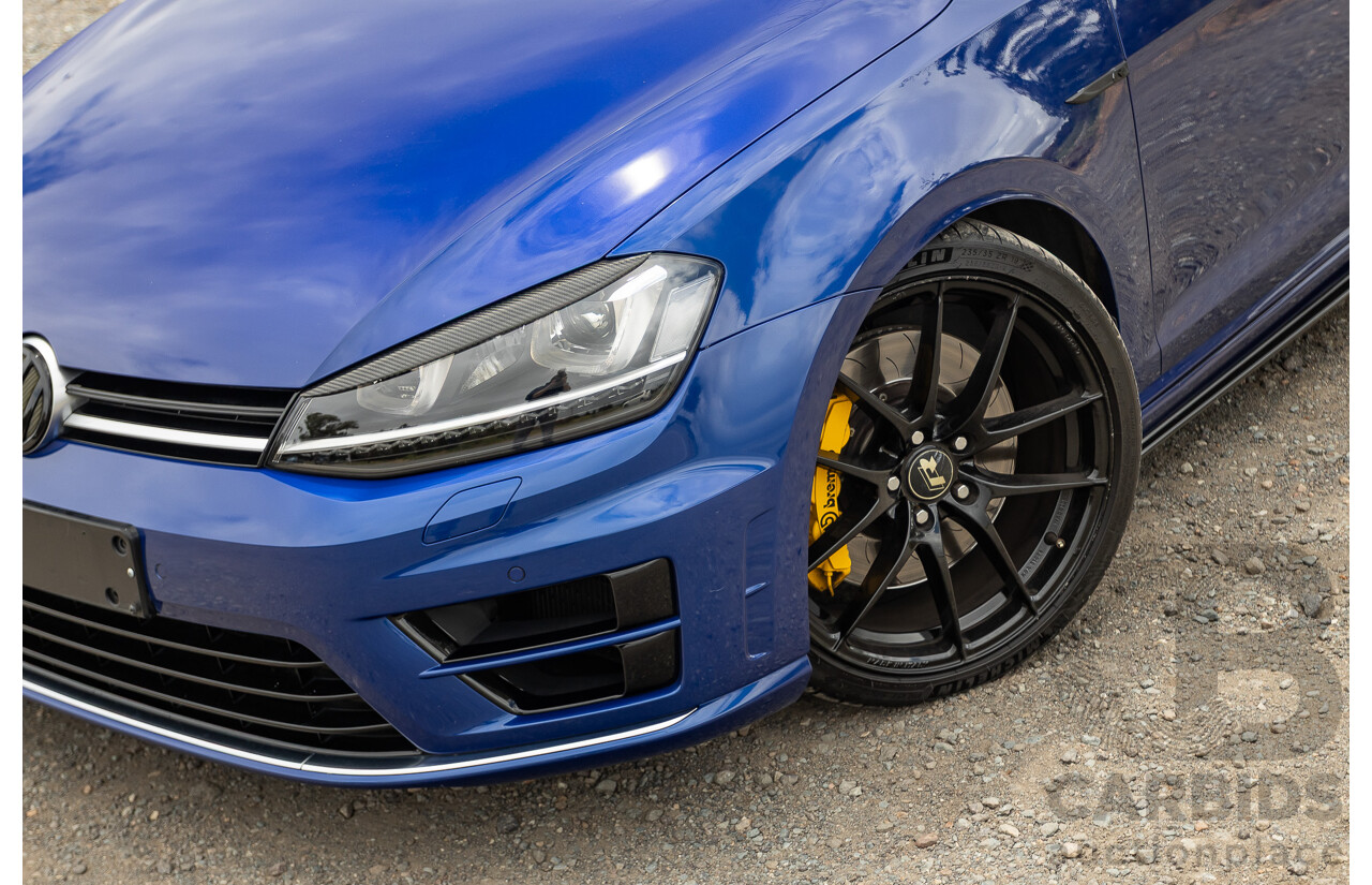 7/2015 Volkswagen Golf R Mk7 (AWD) AU MY15 5d Hatchback Lapiz Blue Metallic Turbo 2.0L - Stage 3 APR
