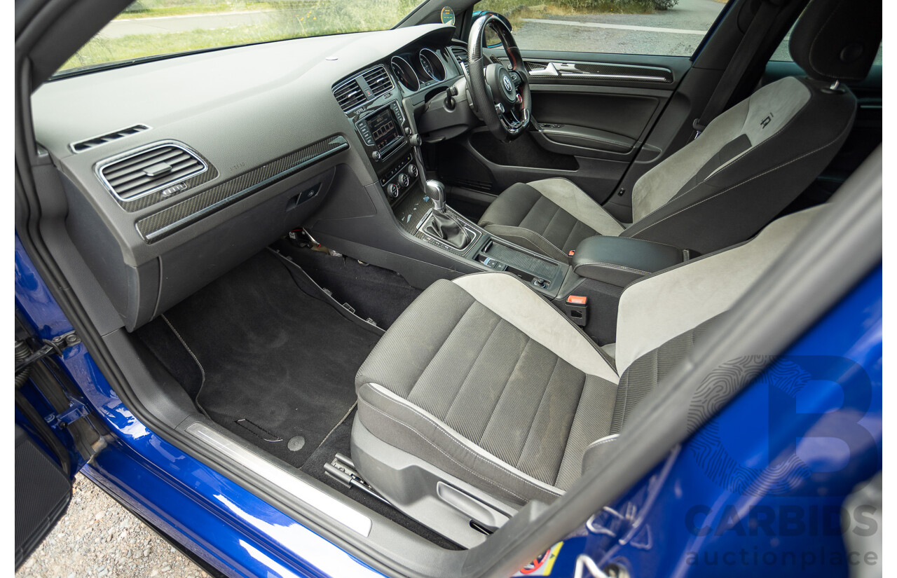 7/2015 Volkswagen Golf R Mk7 (AWD) AU MY15 5d Hatchback Lapiz Blue Metallic Turbo 2.0L - Stage 3 APR