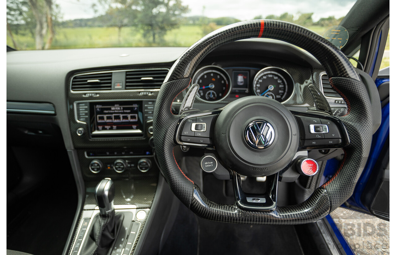7/2015 Volkswagen Golf R Mk7 (AWD) AU MY15 5d Hatchback Lapiz Blue Metallic Turbo 2.0L - Stage 3 APR