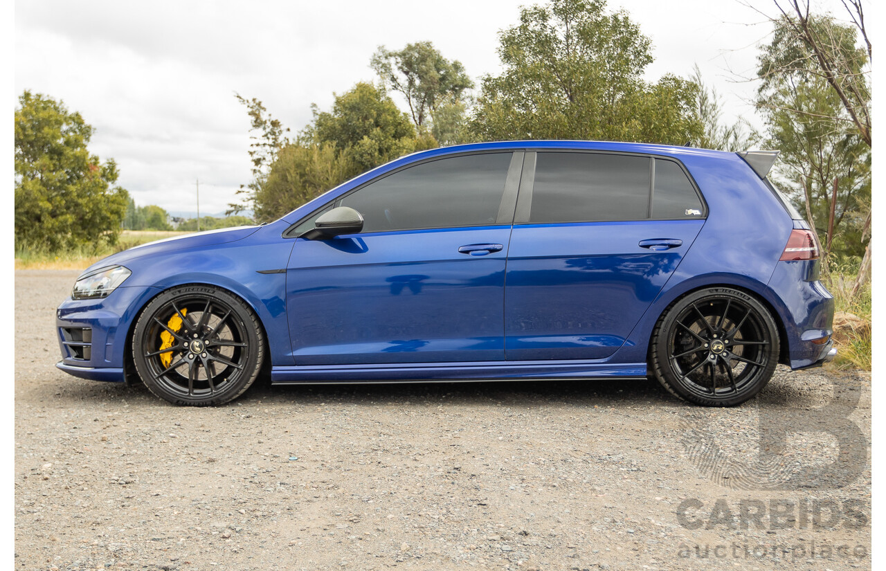 7/2015 Volkswagen Golf R Mk7 (AWD) AU MY15 5d Hatchback Lapiz Blue Metallic Turbo 2.0L - Stage 3 APR