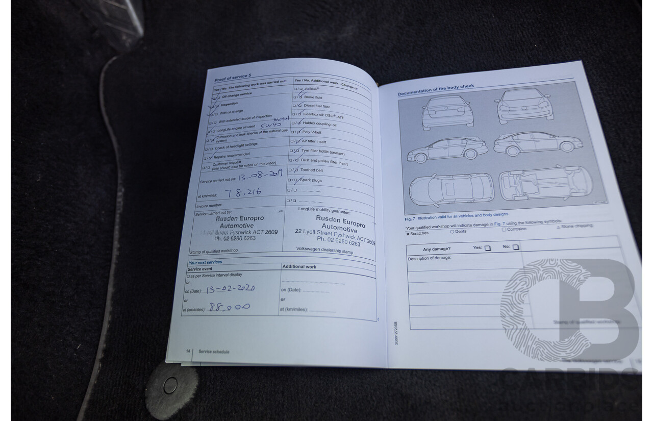 7/2015 Volkswagen Golf R Mk7 (AWD) AU MY15 5d Hatchback Lapiz Blue Metallic Turbo 2.0L - Stage 3 APR