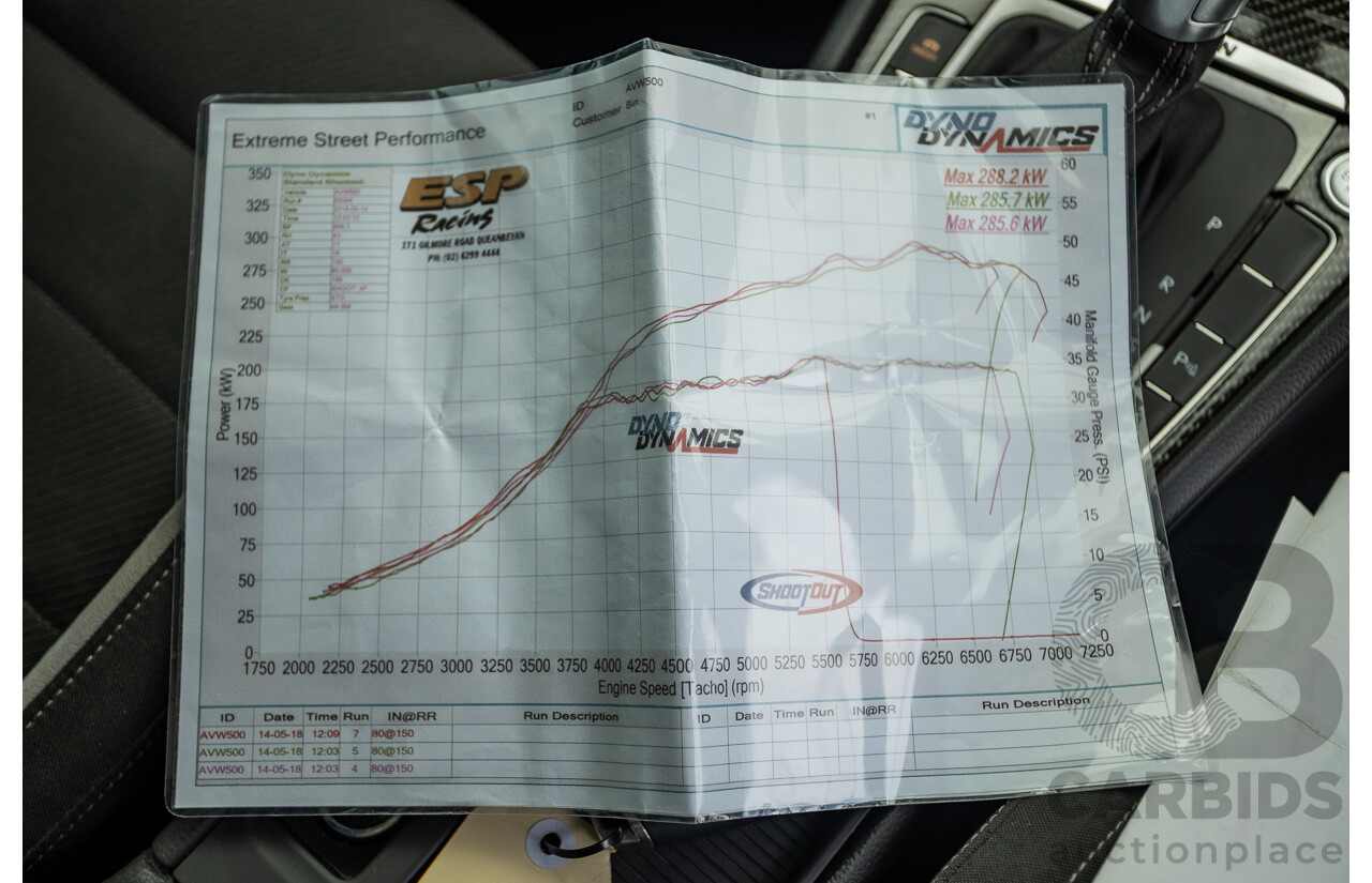 7/2015 Volkswagen Golf R Mk7 (AWD) AU MY15 5d Hatchback Lapiz Blue Metallic Turbo 2.0L - Stage 3 APR