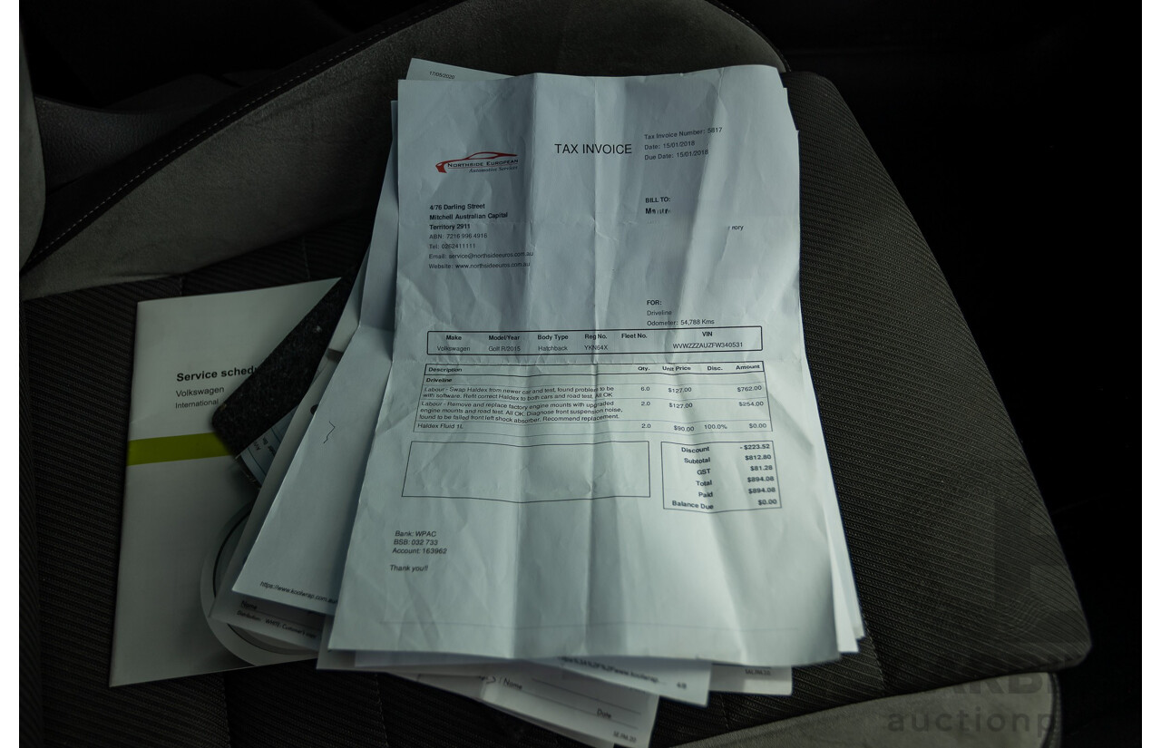 7/2015 Volkswagen Golf R Mk7 (AWD) AU MY15 5d Hatchback Lapiz Blue Metallic Turbo 2.0L - Stage 3 APR