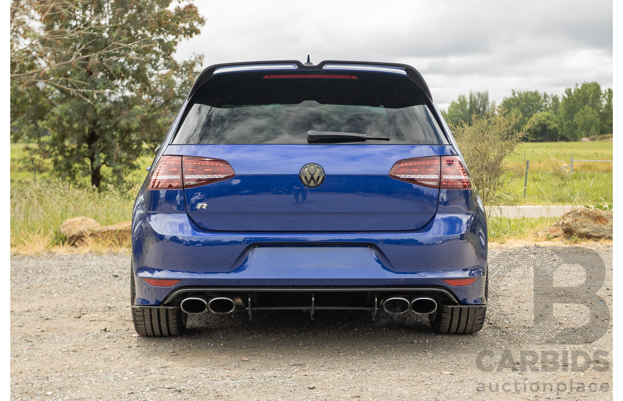 7/2015 Volkswagen Golf R Mk7 (AWD) AU MY15 5d Hatchback Lapiz Blue Metallic Turbo 2.0L - Stage 3 APR