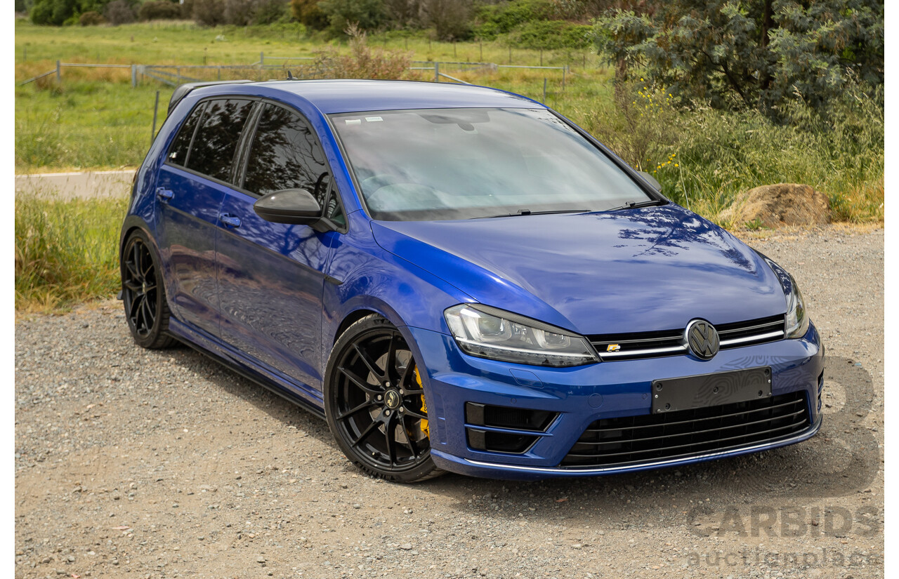 7/2015 Volkswagen Golf R Mk7 (AWD) AU MY15 5d Hatchback Lapiz Blue Metallic Turbo 2.0L - Stage 3 APR