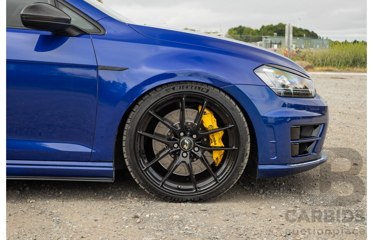 7/2015 Volkswagen Golf R Mk7 (AWD) AU MY15 5d Hatchback Lapiz Blue Metallic Turbo 2.0L - Stage 3 APR