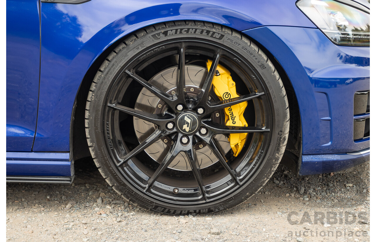 7/2015 Volkswagen Golf R Mk7 (AWD) AU MY15 5d Hatchback Lapiz Blue Metallic Turbo 2.0L - Stage 3 APR