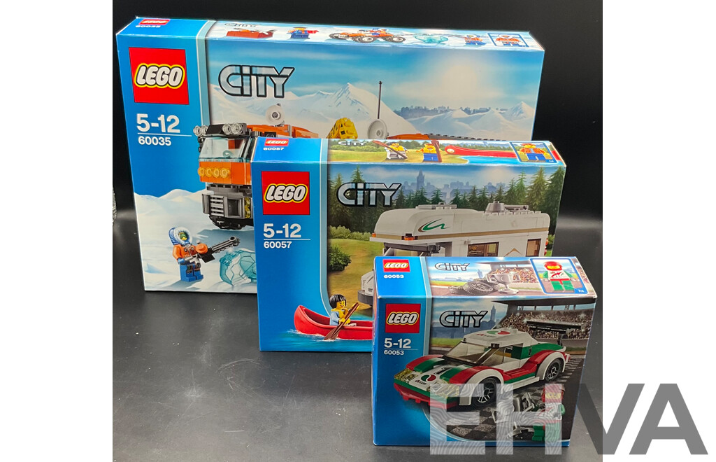 LEGO CITY (60035, 60057, 60053) - Lot of 3