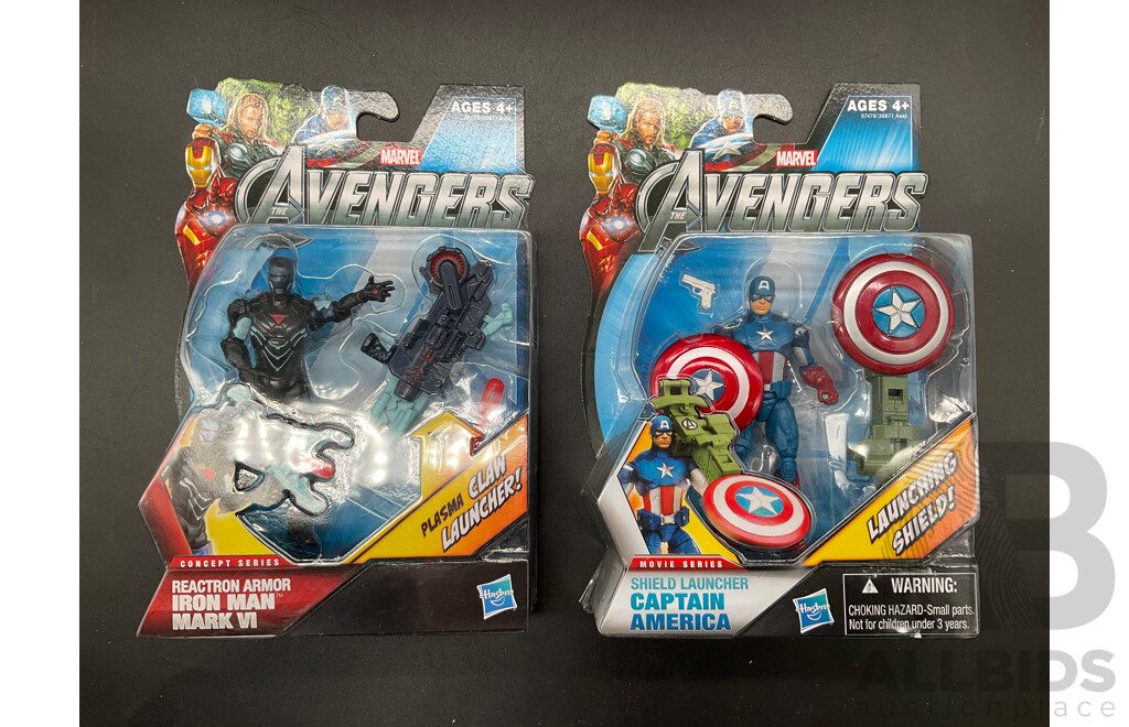 Assorted Collectable Figures, Including2 Funko Pops Collectable Vinyl Figures, 2 MARVEL Avengers Action Figures and  MEGA BLOCK Call of Duty Collectorable Building Sets - Lot of 6
