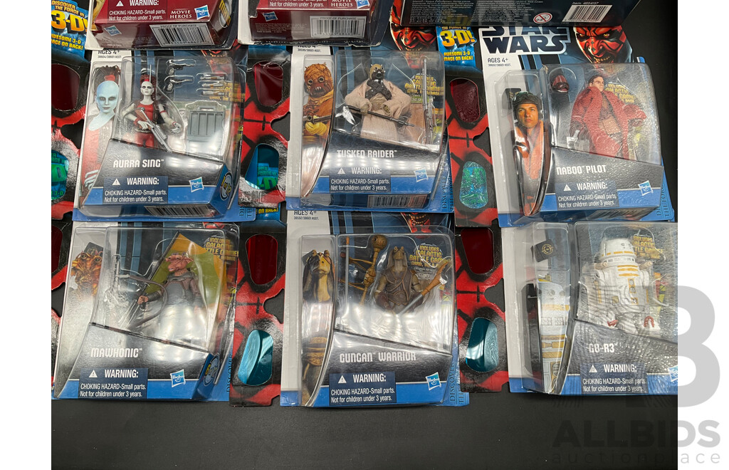 Assorted Collectable STAR WARS Action Figures and LEGO StarWars (9488) - Lot of 9