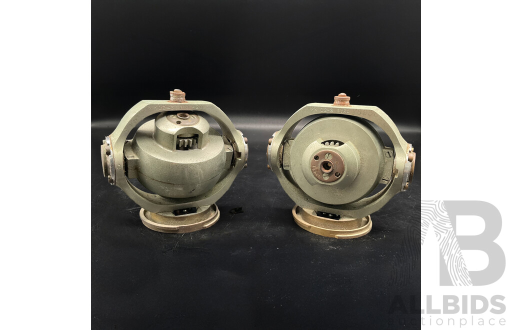 U.S. Navy Mark 12-3 Torpedo Gyroscopes (Pair) - World War II Era – Submarine and Surface Torpedo Components