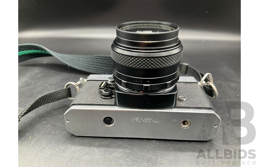 FUJICA ST605N Camera with Multiple Lenses and Accessories