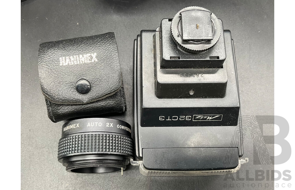 FUJICA ST605N Camera with Multiple Lenses and Accessories