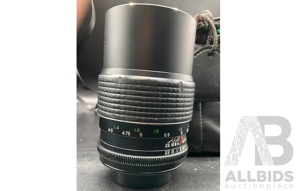 FUJICA ST605N Camera with Multiple Lenses and Accessories