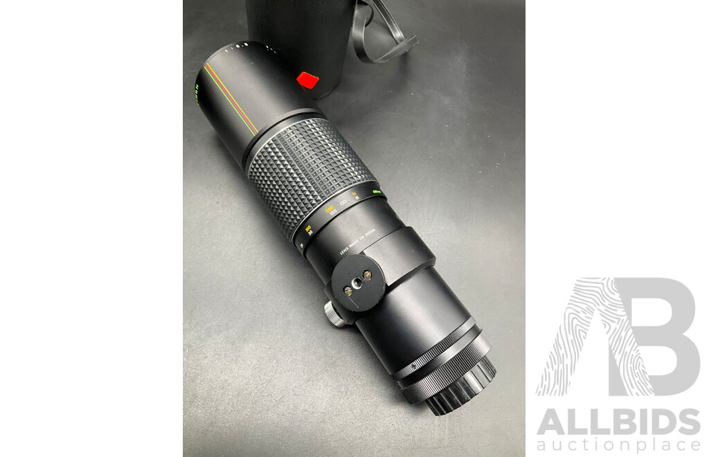 FUJICA ST605N Camera with Multiple Lenses and Accessories