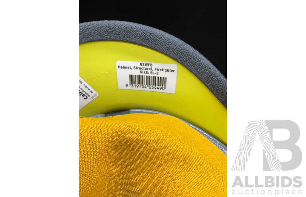 NSW Firefighter Helmet and Assorted Police and Firefighting History Books - Lot of 7