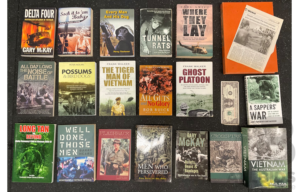 Collection of Books About the Vietnam War - Lot of 19