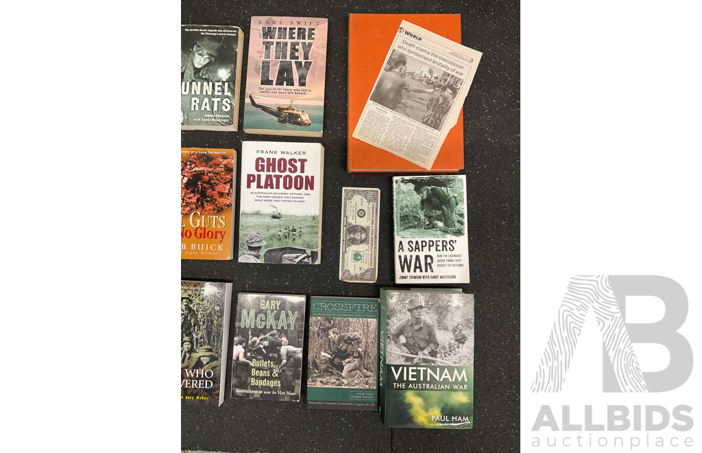 Collection of Books About the Vietnam War - Lot of 19