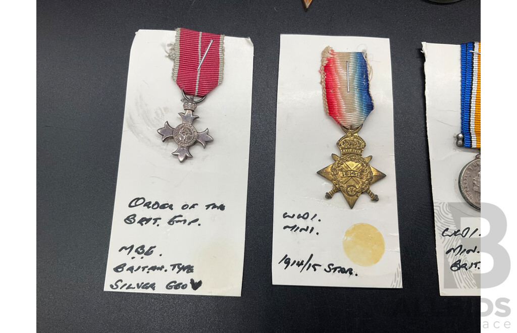 Collection of Military Medals, Including Both Full Size and Miniature Version - Lot of 11