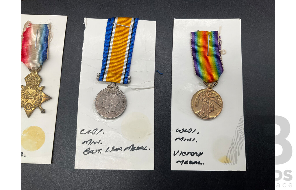 Collection of Military Medals, Including Both Full Size and Miniature Version - Lot of 11