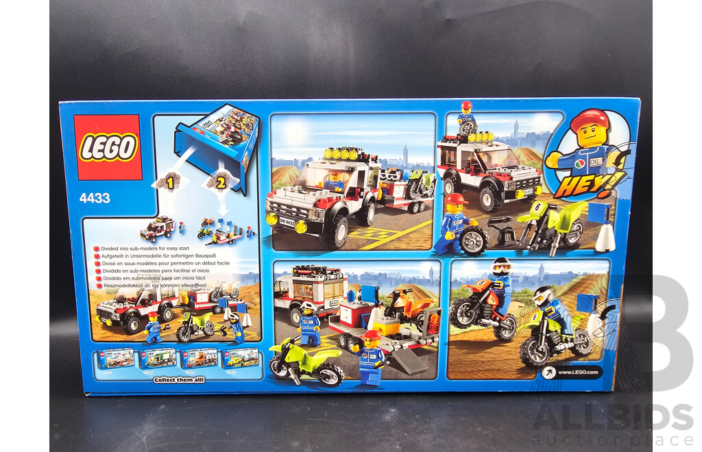 Retired Lego Set, City, Dirt Bike Transporter, 4433 Sealed New in Box