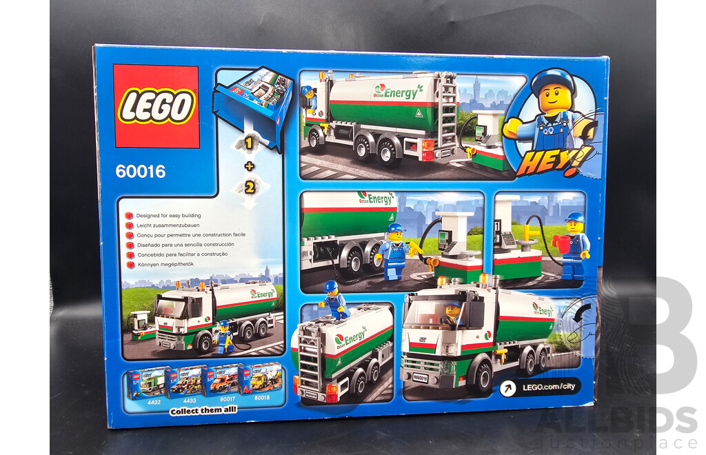 Retired Lego Set, City, Tanker Truck , 60016 Sealed New in Box