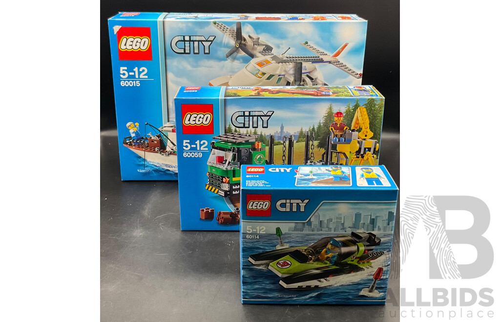 LEGO CITY (60015, 60059, 60114) - Lot of 3