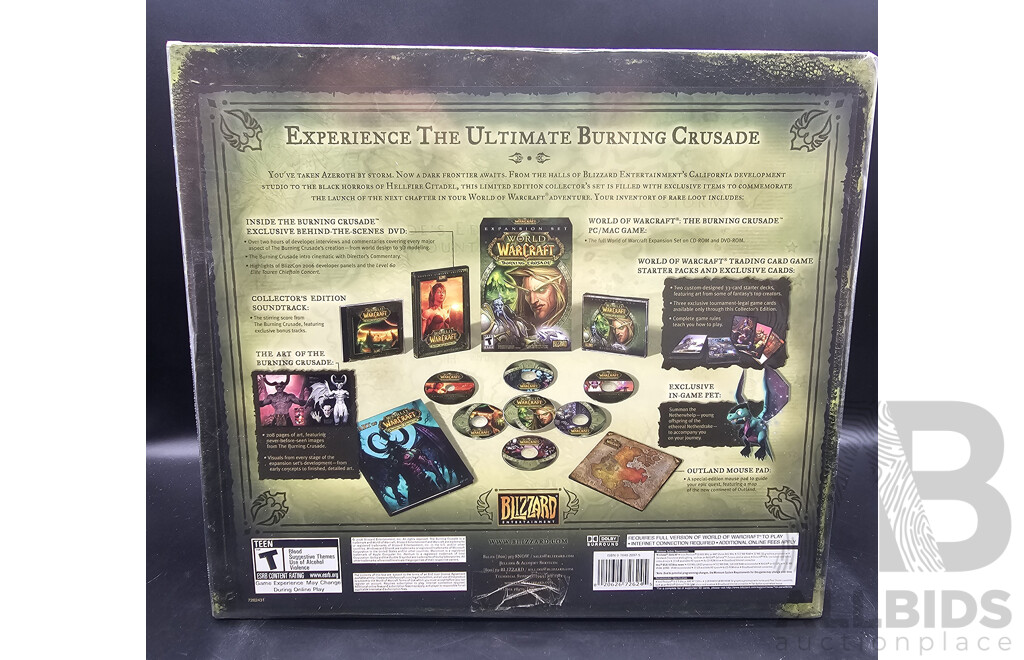 World of Warcraft: the Burning Crusade Collectors Edition, Sealed New in Box