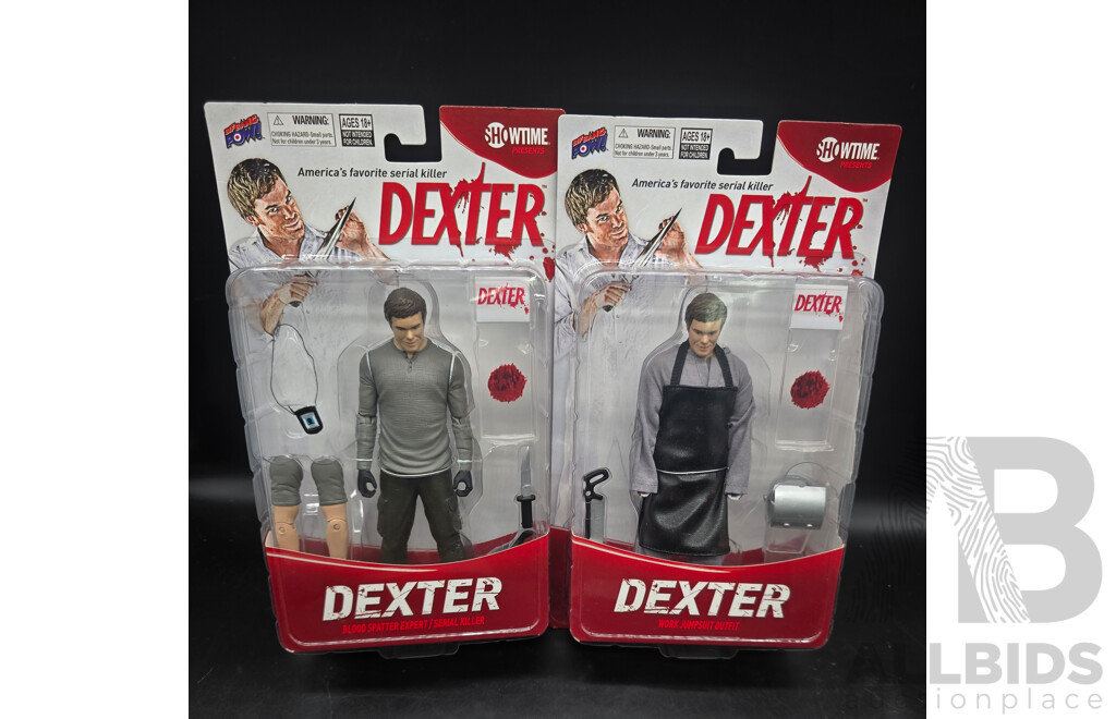 Dexter Action Figure, Work Jumpsuit Outfit and Serial Killer -  Sealed New in Box
