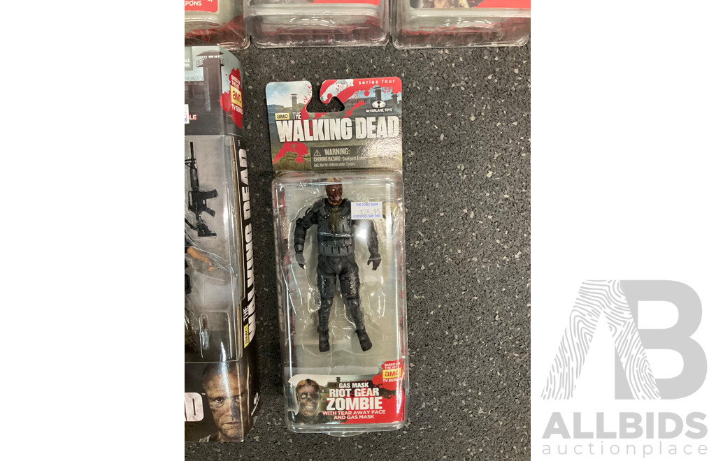 Walking Dead Action Figures, Lot of 6 -  Sealed New in Box