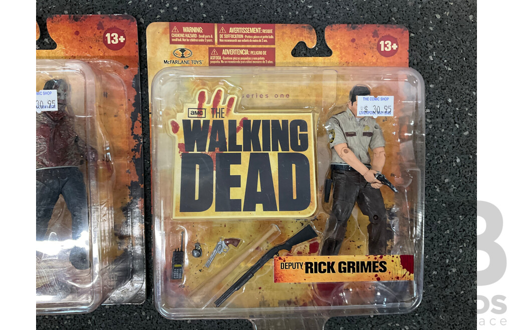Walking Dead Action Figures, Lot of 5 -  Sealed New in Box