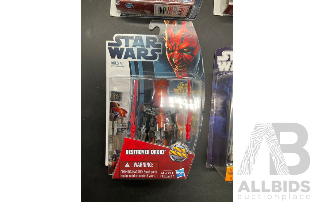 Star Wars Action Figures, Lot of 4 -  Sealed New in Box