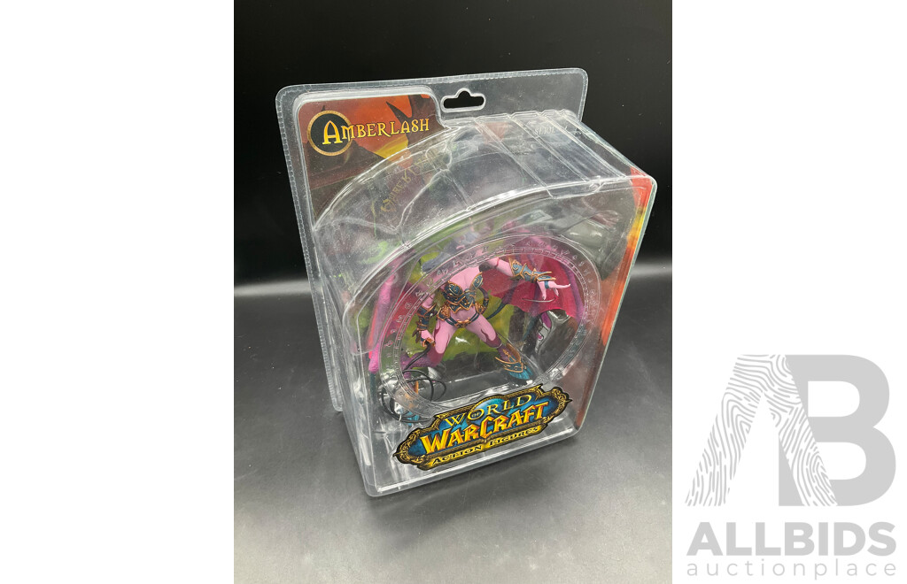 Amber Lash World of WarCraft Action Figures and Murloc Vinyl Figure - Lot of 2
