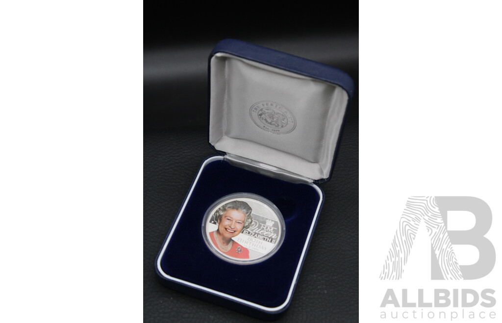 Australian TPM 2006 One Dollar Proof Silver Coin Commemorating the 80th Birthday of Her Majesty Queen Elizabeth II
