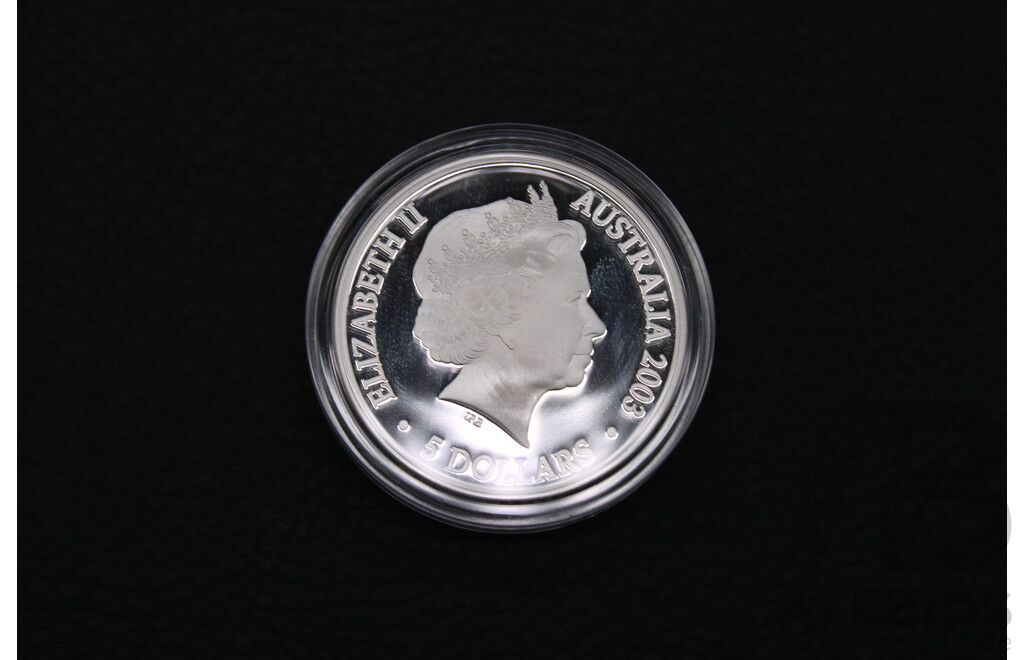 Australian RAM 2003 Volunteers Five-Dollar Silver Proof Coin